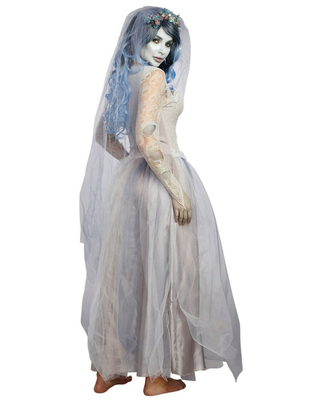 Dreamgirl Dying to Marry Ghost Bride Spooky Adult Womens Halloween ...