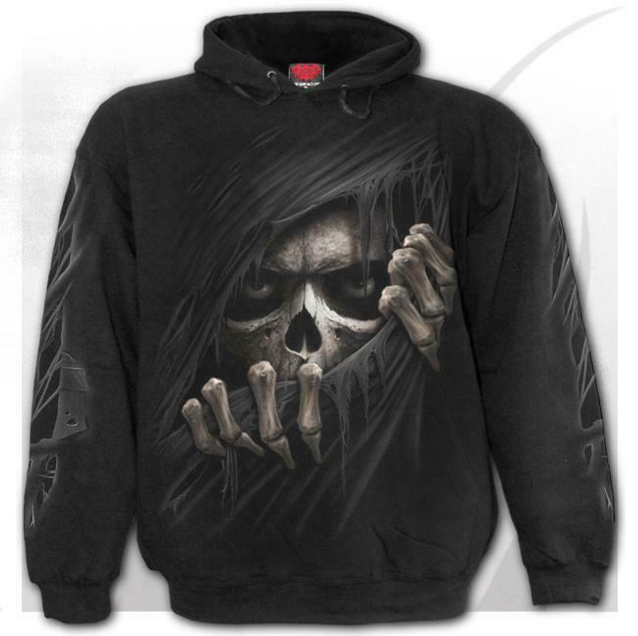 Spiral Direct Grim Ripper Skull Skeleton Gothic Dark Fantasy Hoodie M028M451