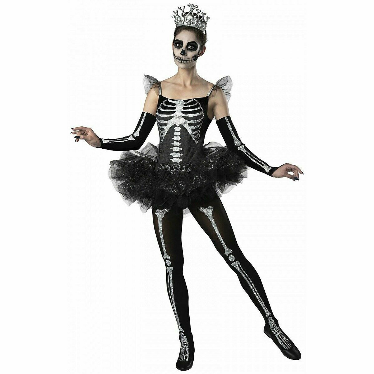 Buy AOTHSO Halloween Girls Glow In The Dark Skeleton Costume Tutu