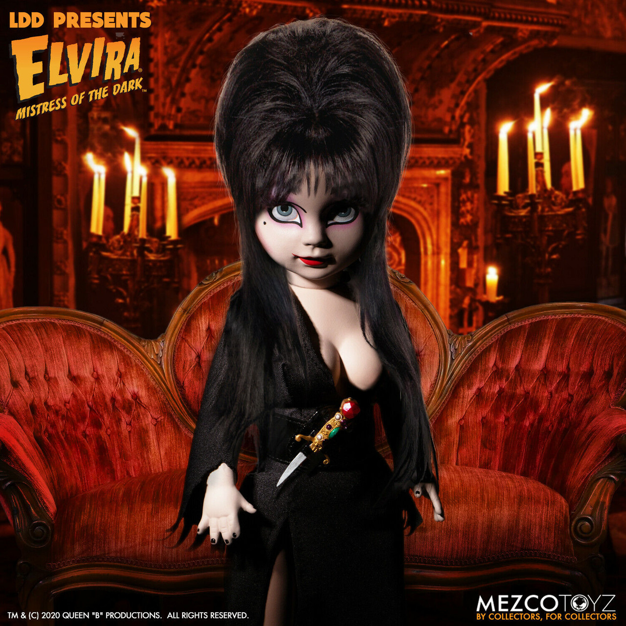 Mezco Toyz Elvira Mistress Of The Dark Living Dead Dolls Horror 