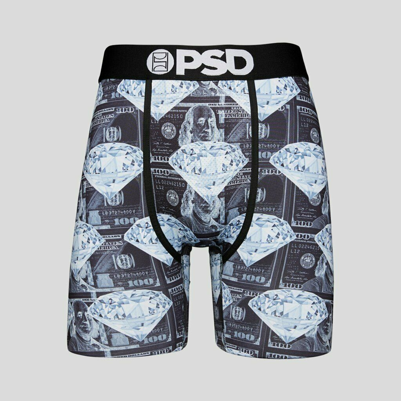 PSD Thermal Loot Cash Money Benjamins Neon Underwear Boxer Briefs