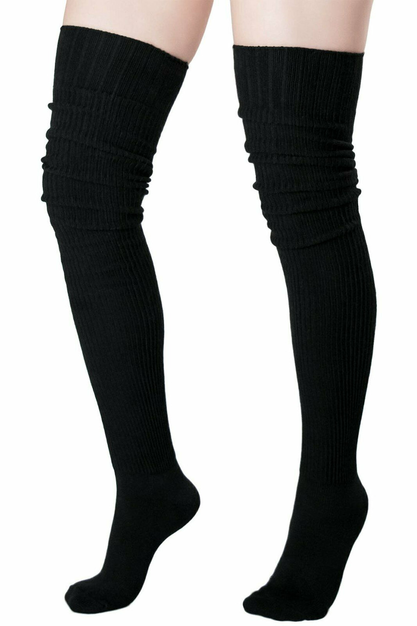 Killstar Hecate Ribbed Legwear Thigh Knee Stockings Cozy Socks ...