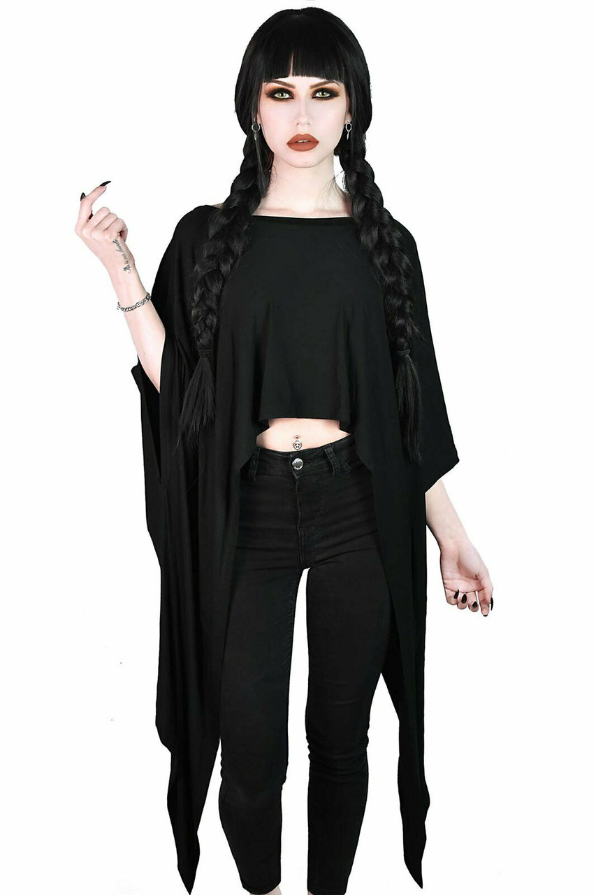 KILL STAR クロップ変形トップス NIGHT FRIGHTS SHIRT / クロップブラウス【KILL STAR】 | Spider Rock Web