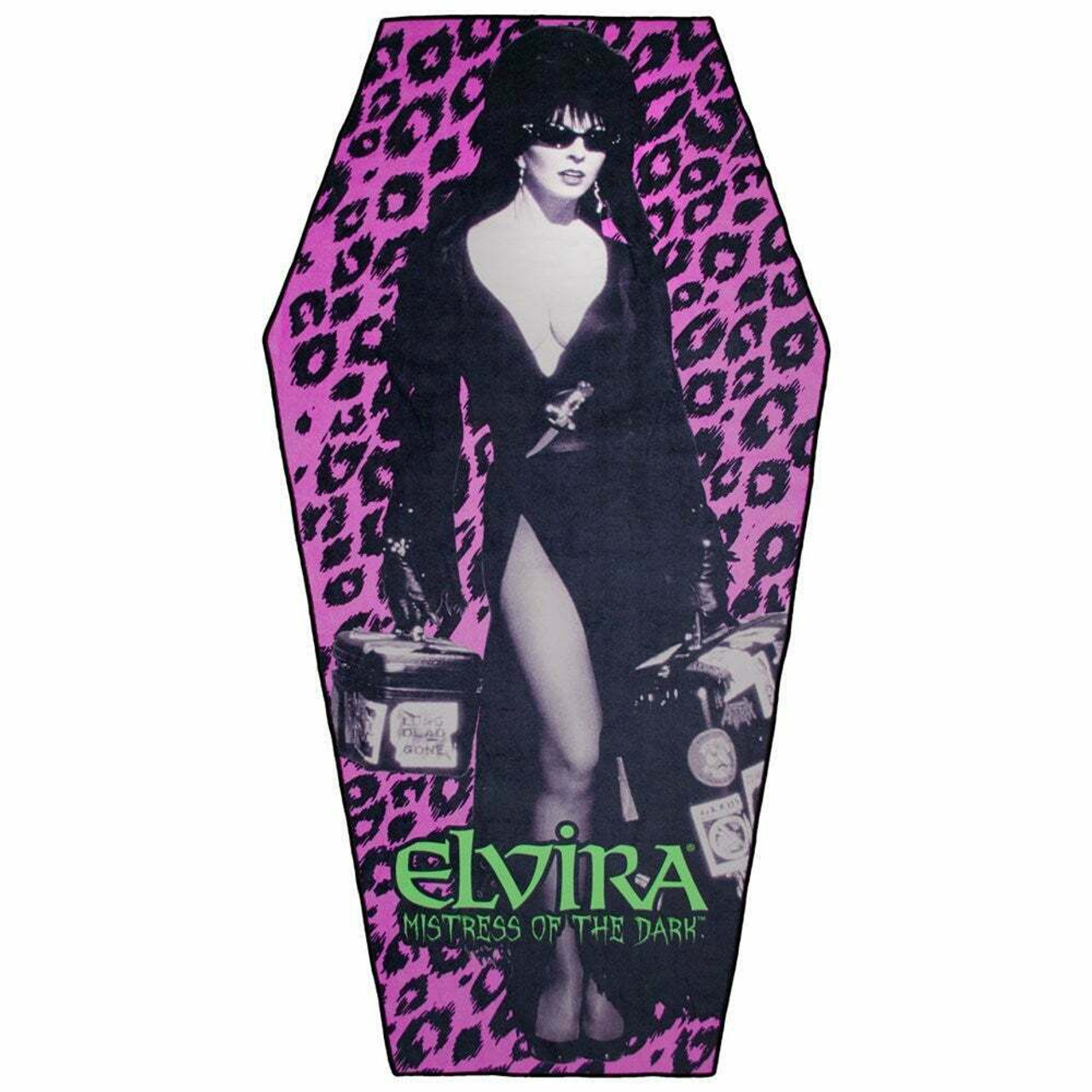 Elvira Leo Coffin Beach Towel