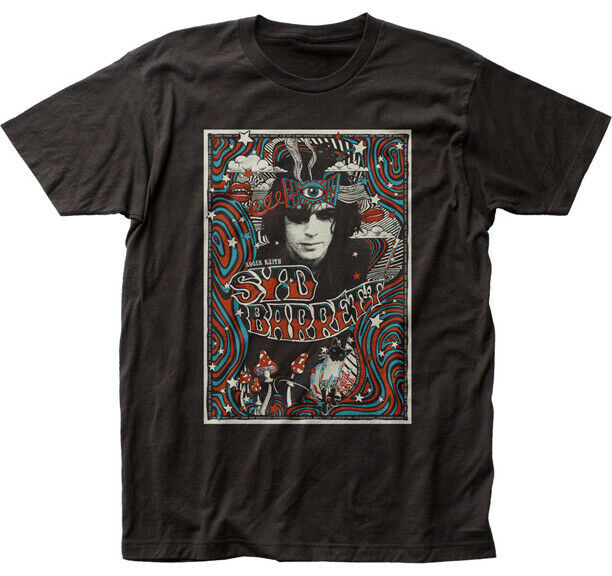 Syd Barrett Melty Poster Pink Floyd Psychedelic Men's Fitted