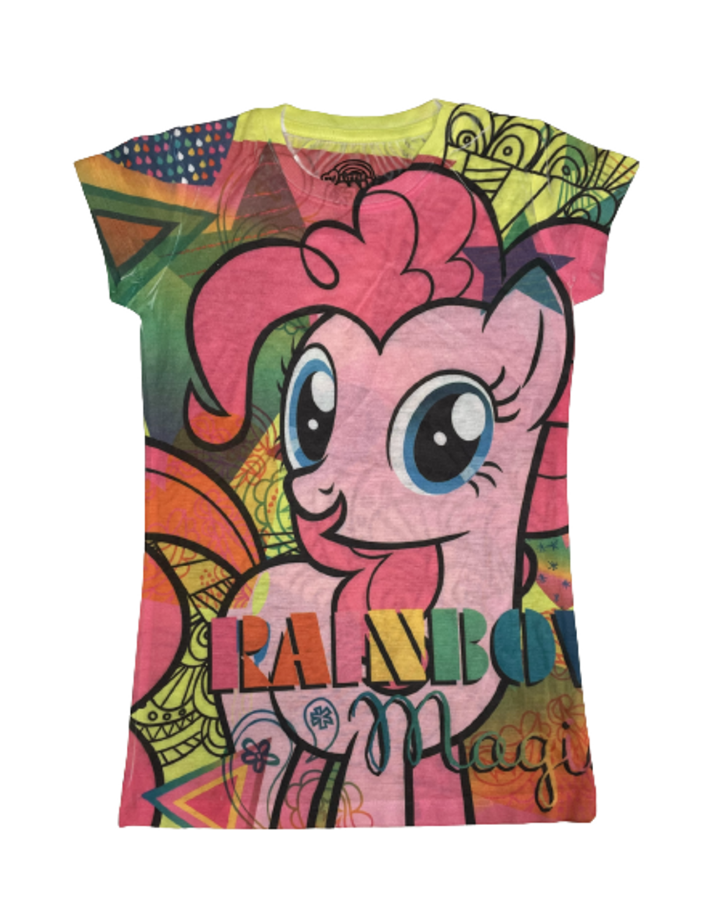 pilfer Juice typisk My Little Pony Rainbow Magic Sublimation Print Artistic Childrens Girls T  Shirt - Fearless Apparel
