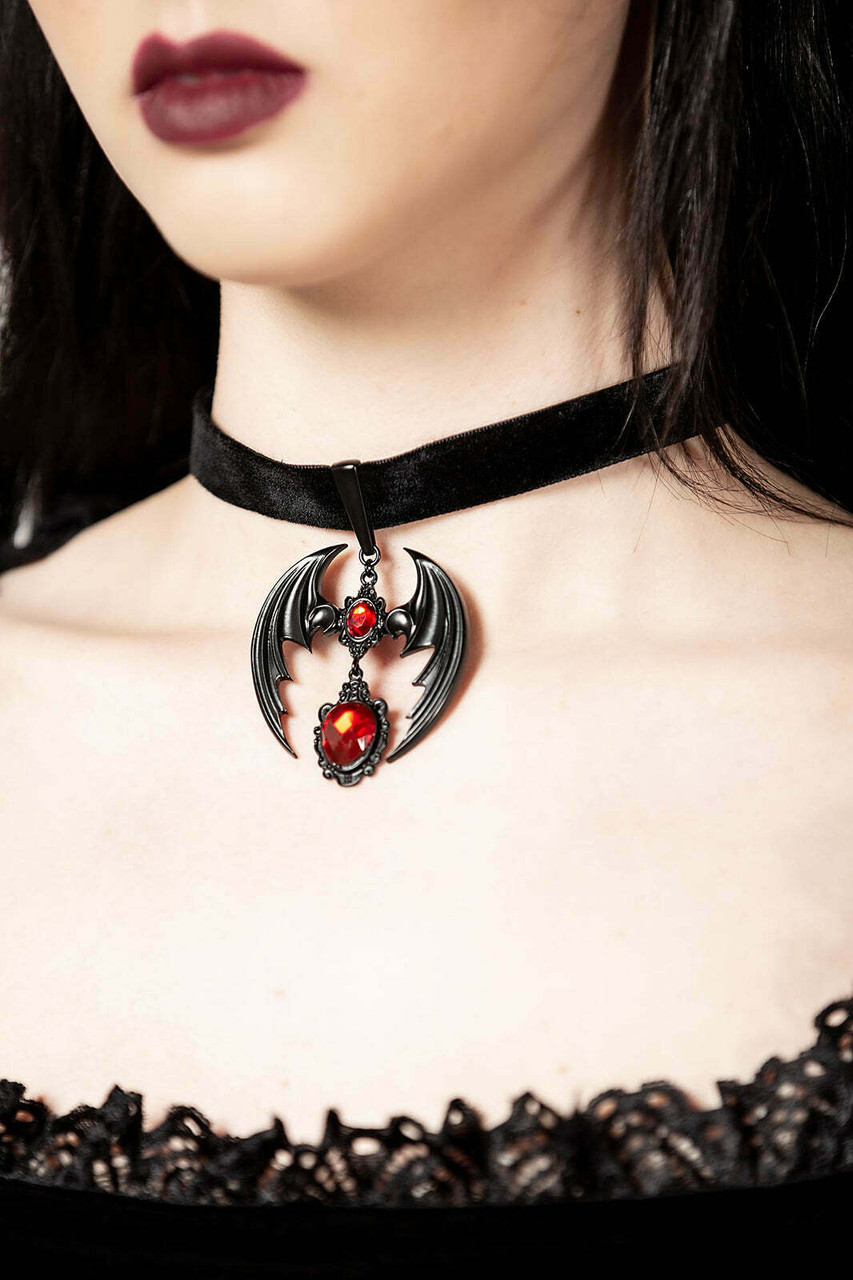 Killstar Beauty in the Dark Bat Wing Crystal Gothic Victorian