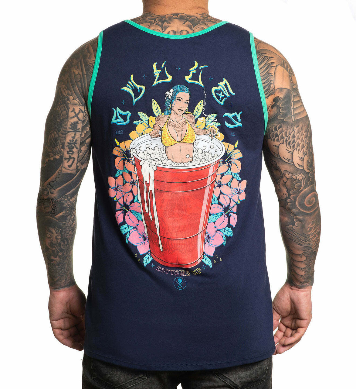 Hawaii Tiki Tattoo Stain Mens Tank Top with Polynesian Cultural Center   The Hawaii Store