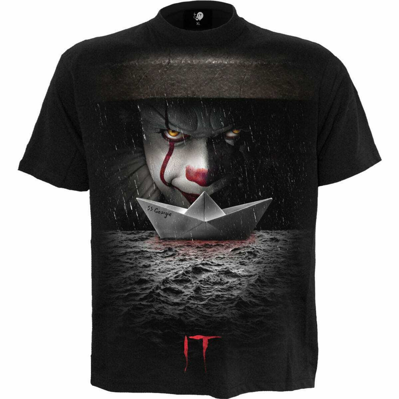 Spiral Direct Pennywise Storm Drain It Clown Georgie Horror Movie Graphic  Shirt