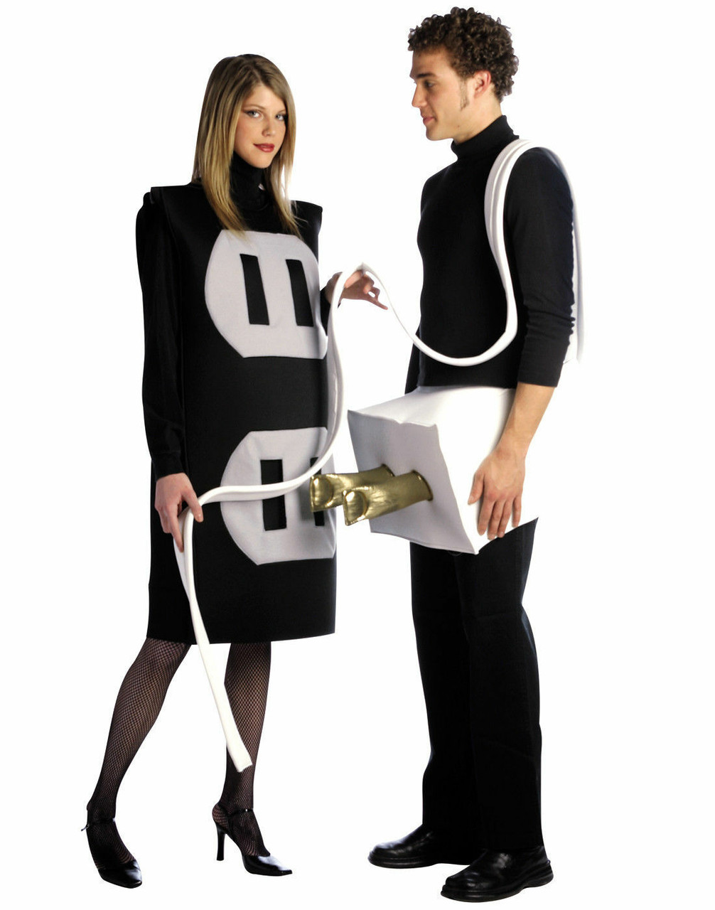 Rasta Imposta Plug And Socket Set Foam Tunic Adult Couple Halloween Costume 7212 picture pic