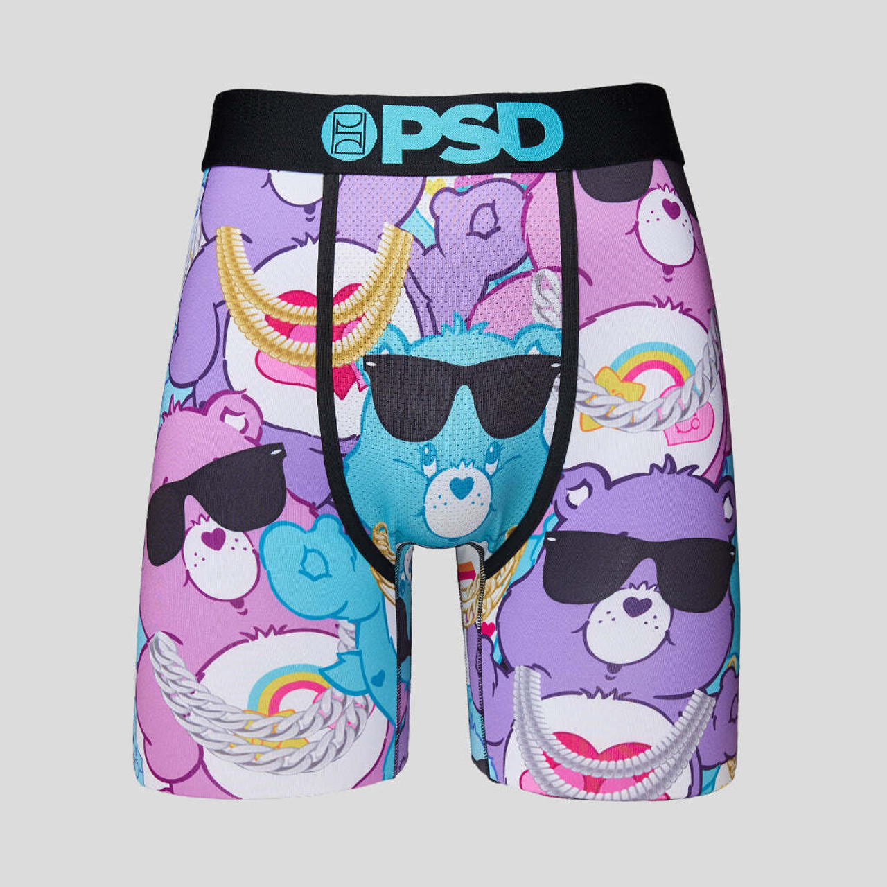 PSD Care Bears Flair Gold Chain Shades Rainbow Underwear Boxer