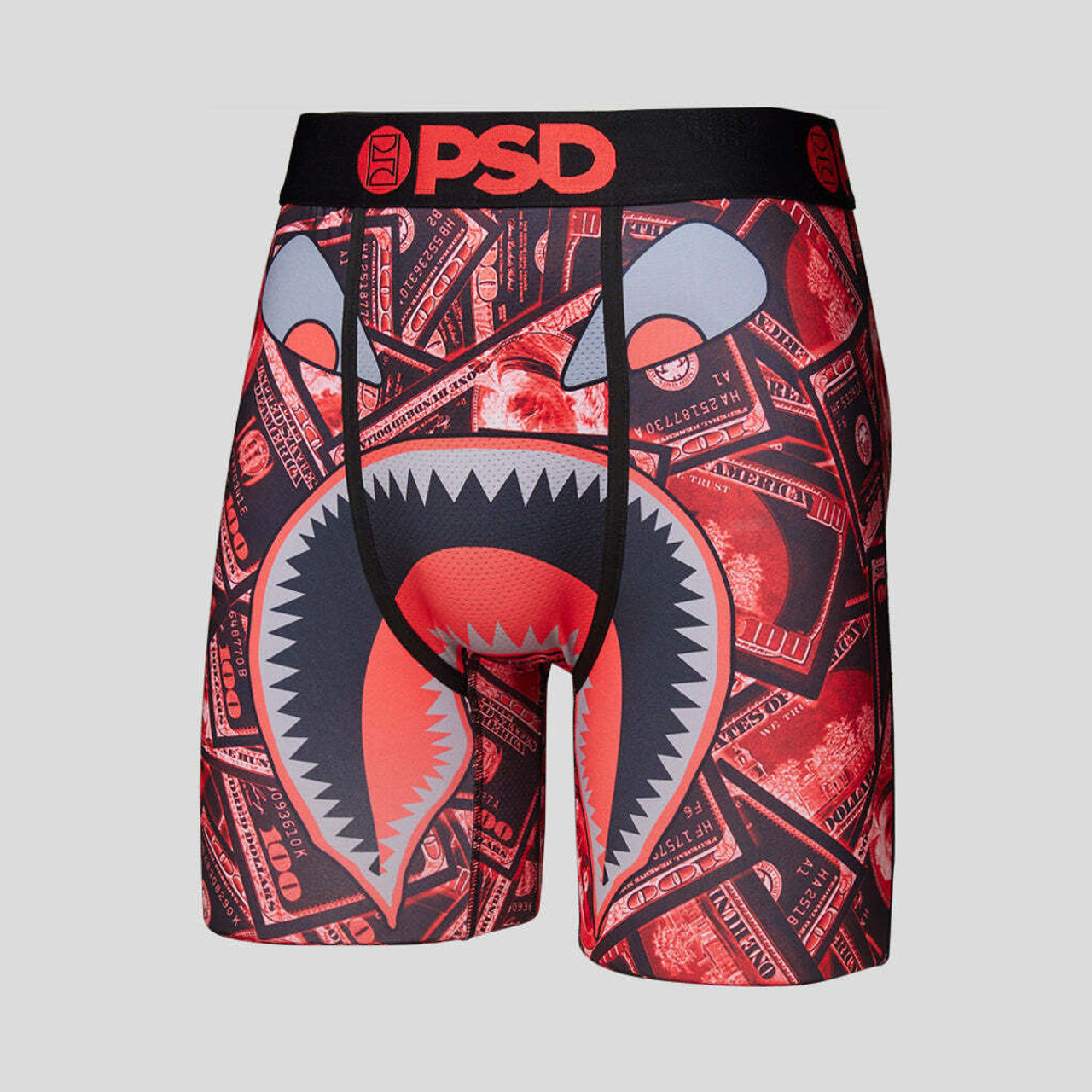 PSD Warface Capital Cash Money Benjamins Teeth Underwear Boxer Briefs  222180065 - Fearless Apparel