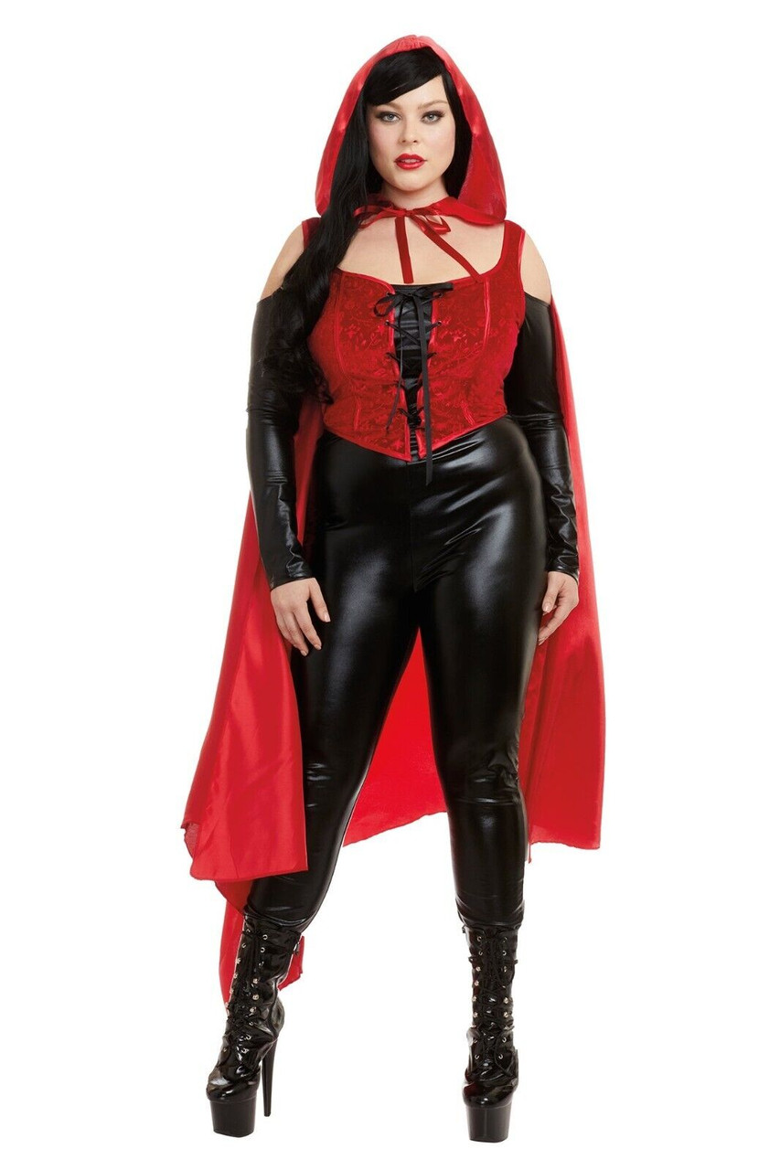 Dreamgirl Seductive Red Riding Hood Fairytale Womens Plus Size Halloween  Costume