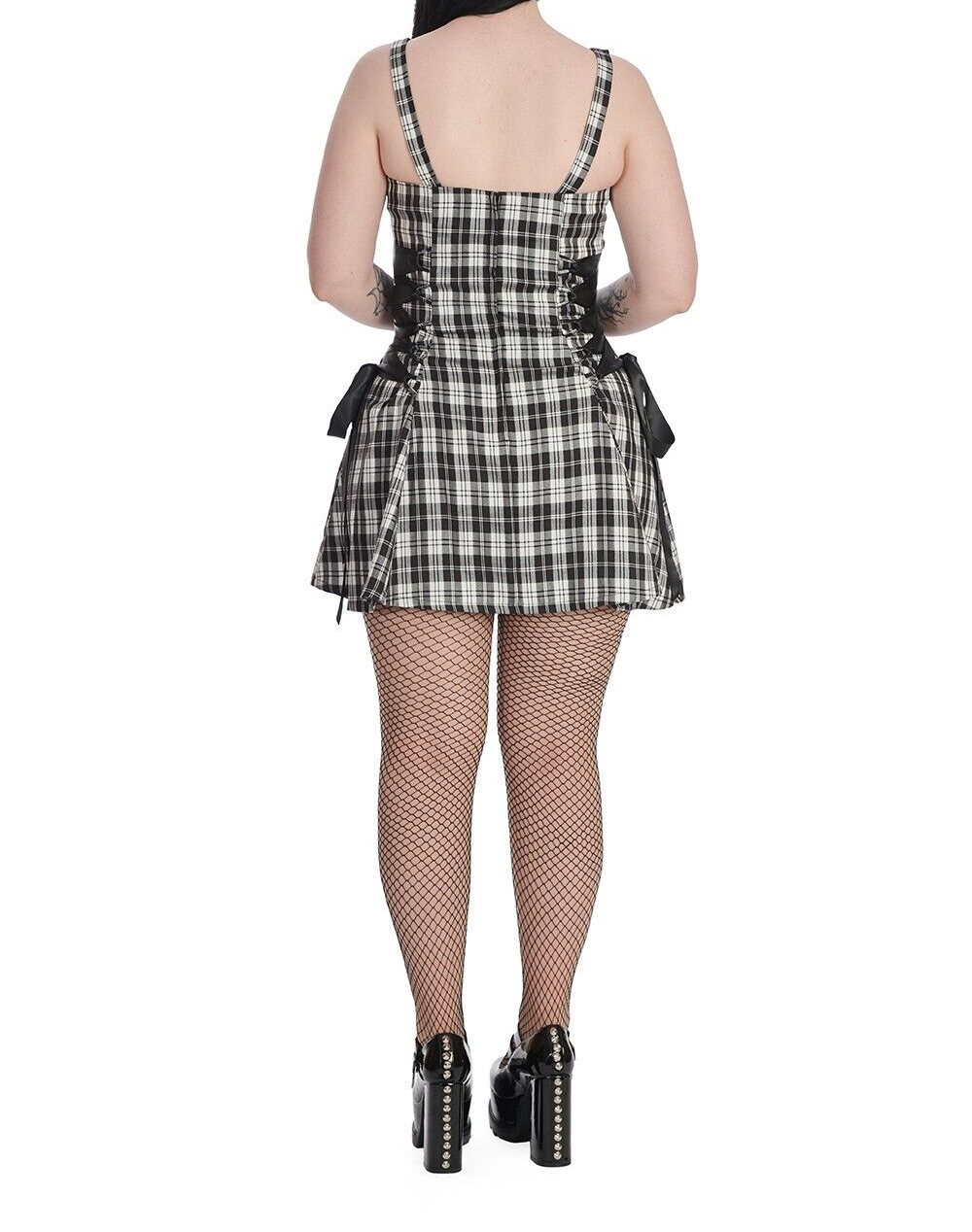 Banned Alternative Klondike Lace Up Check Dress main image 1