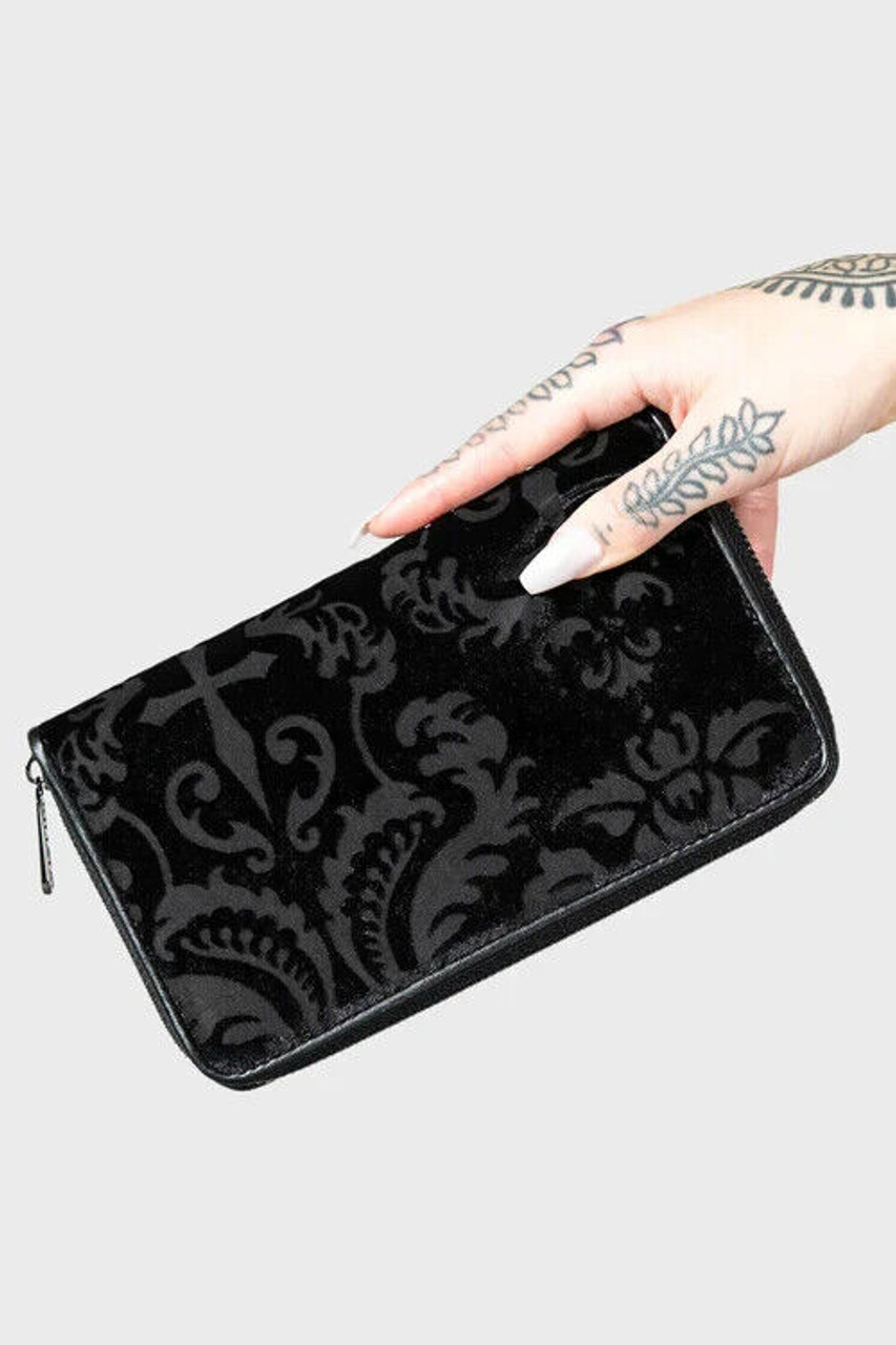 Vegan Leather Wallet - Gothic Wallet - Bat Wallet