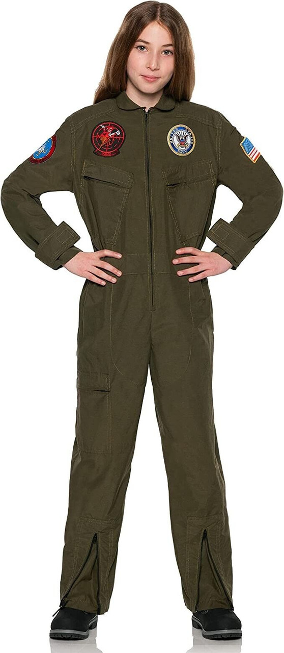 Kids Top Gun Jumpsuit Costume