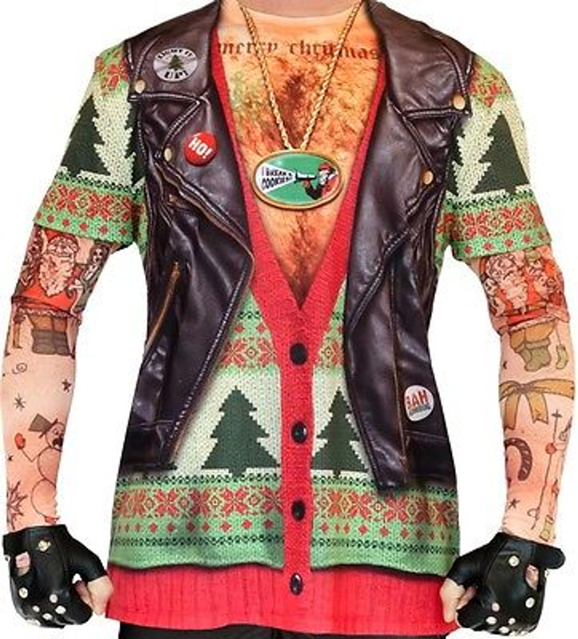 Christmas Ugly Sweater Water Resistant Temporary Tattoo Set Fake Body Art  Collection - Light Green - Walmart.com