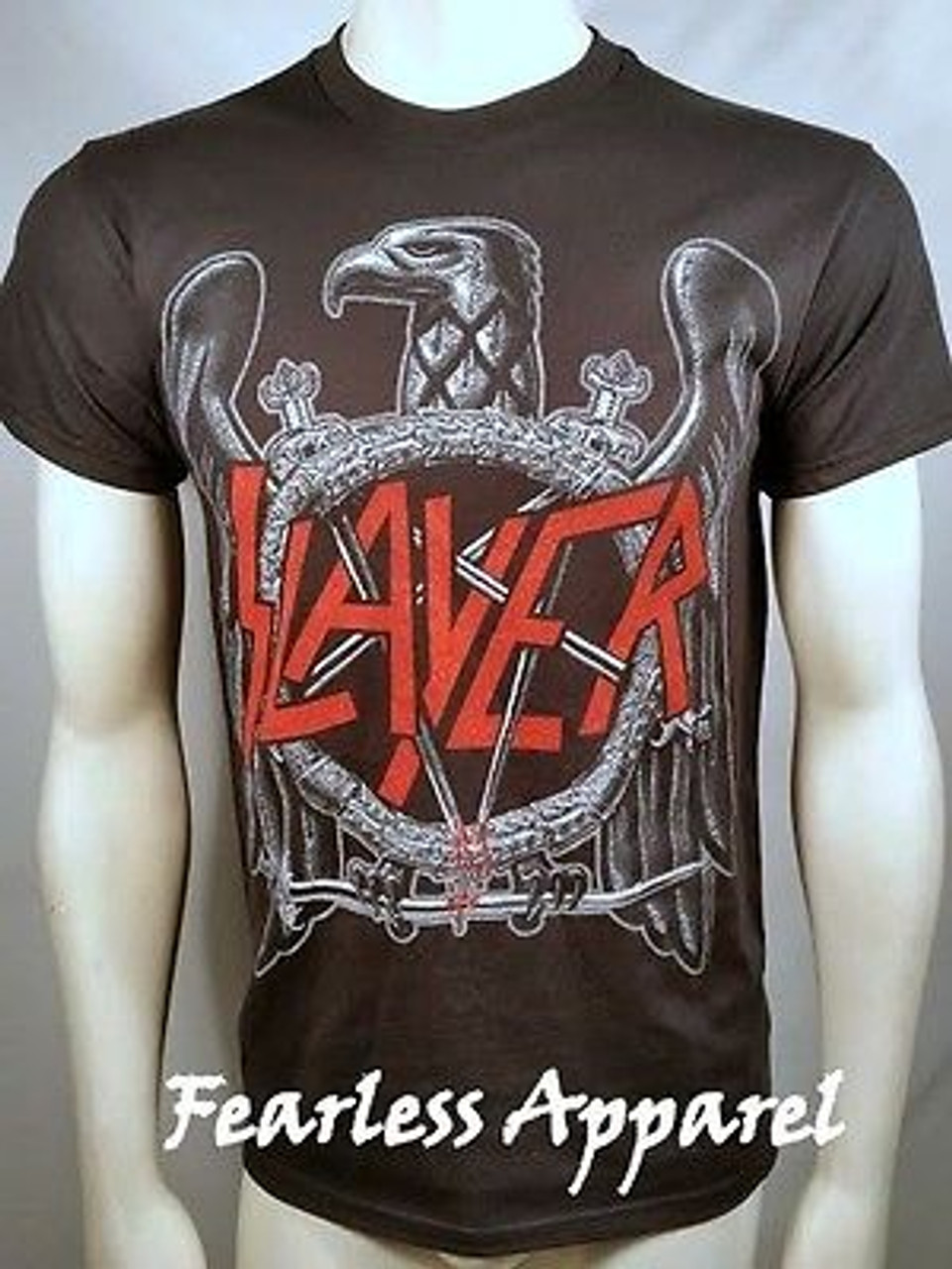 SLAYER EAGLE LOGO HEAVY THRASH SPEED METAL MUSIC BAND T TEE SHIRT