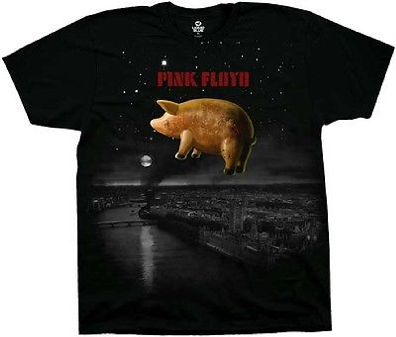 PINK FLOYD BAND PIG OVER LONDON BLACK MUSIC ROCK T SHIRT S M L XL XXL -  Fearless Apparel