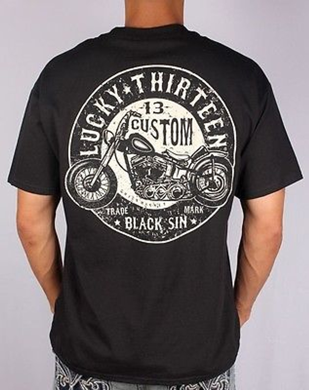 Lucky 13 Men's Coe Custom Work Shirt Black 4XL