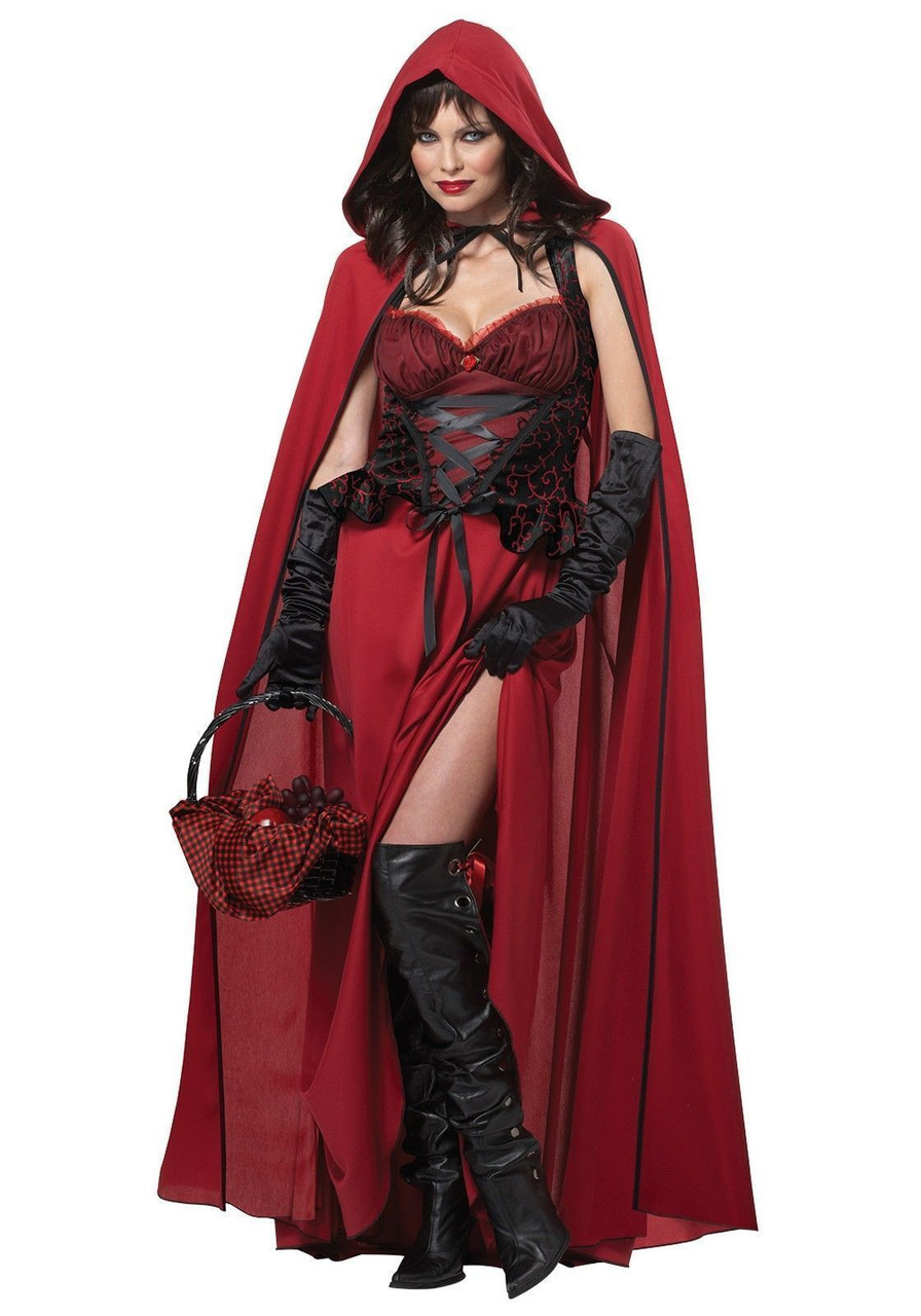 California Costumes Dark Riding Hood Adult Women Halloween Costume Fearless Apparel