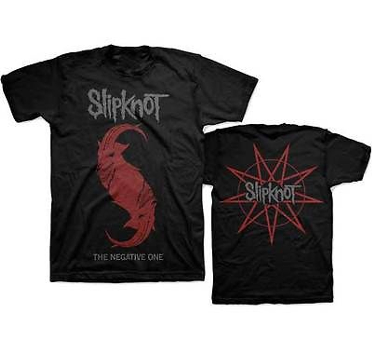 Slipknot The Negative One Rock Metal Band Double Goat Black Mens T Shirt S 2xl Fearless Apparel