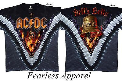 ACDC AC/DC HELLS BELLS TIE DYE MUSIC 