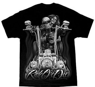 David Gonzales Dga Ride Or Die My Old Lady Motorcycle Skull Biker
