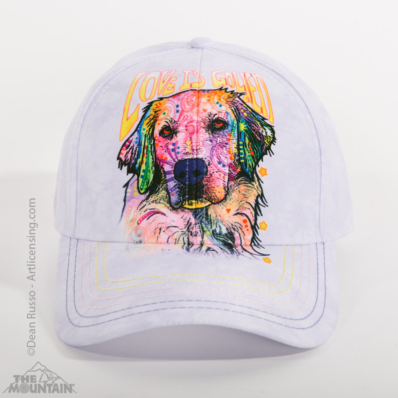 The Mountain Dean Russo Love is Golden Retriever Velcro Strapback Hat 944282