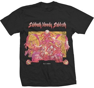 AUTHENTIC BLOODY BLACK SABBATH OZZY HEAVY METAL MUSIC T TEE SHIRT