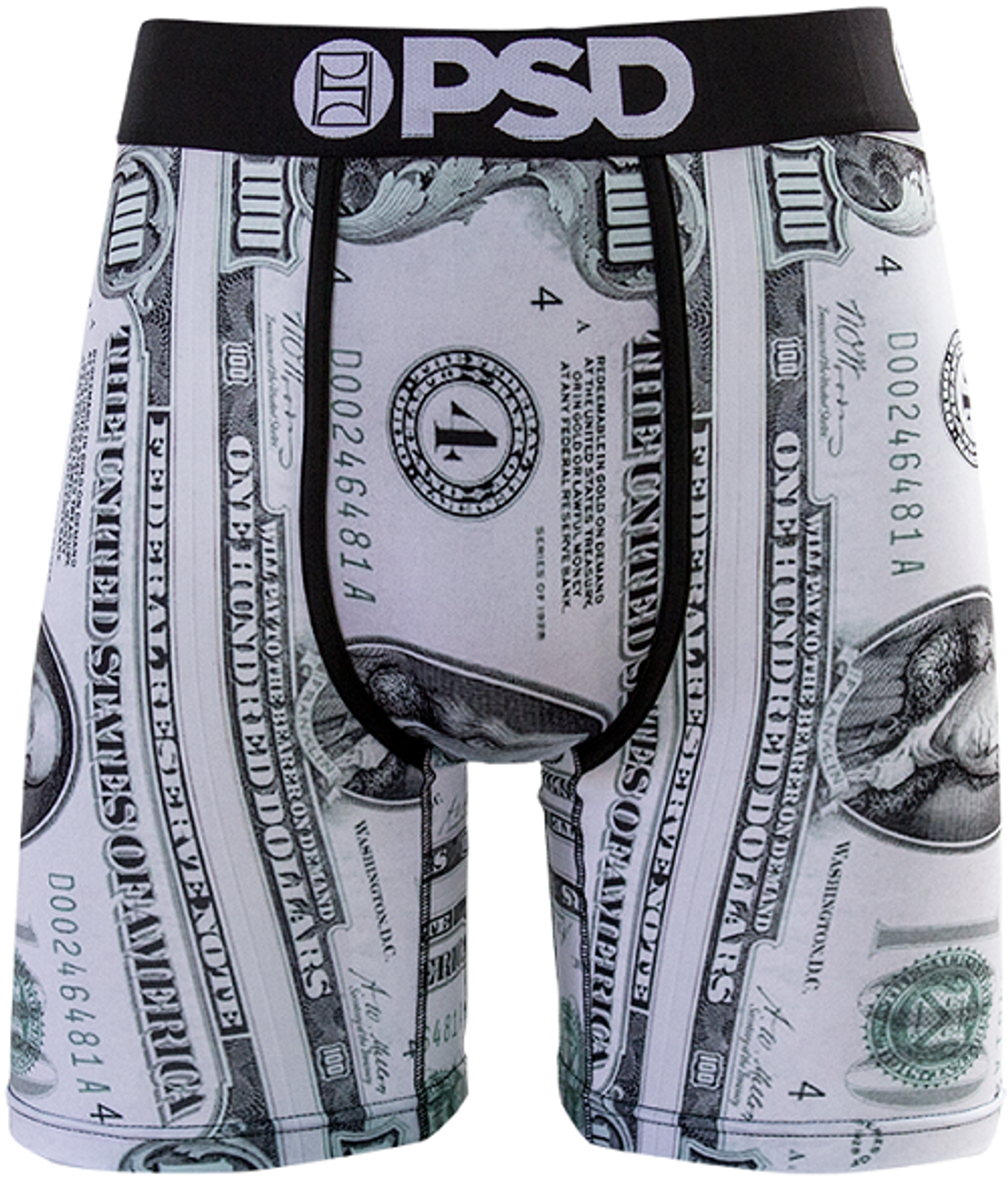 PSD Men's Black/Glitch Stretch Elastic Waistband Boxer Briefs Underwea —  WatchCo