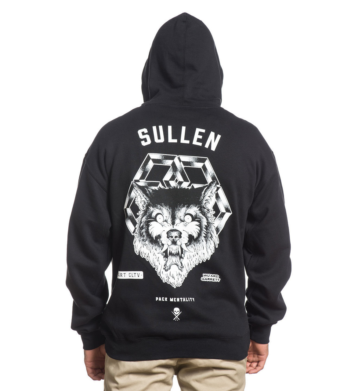 Sullen Clothing Pack Mentality Tattoo Artist Adult Mens Zip Up Hoodie  SCM0004