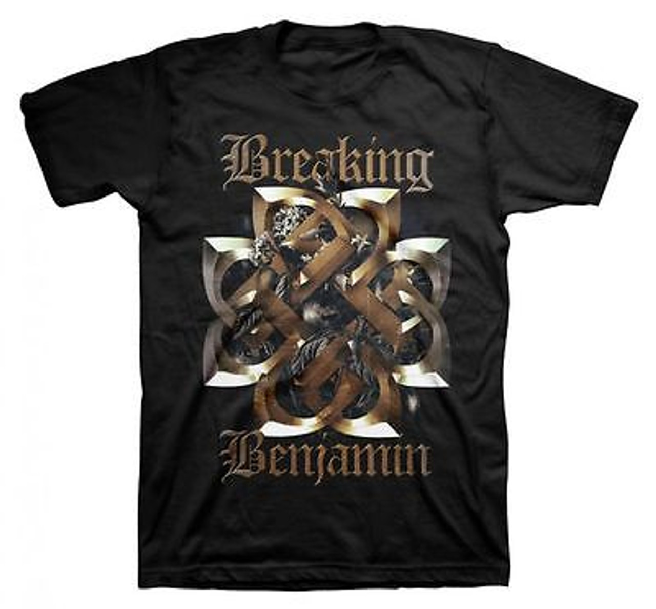 Breaking Benjamin Floral Logo Flowers Metal Band Punk Rock Music Tee ...