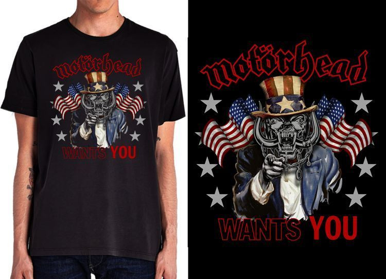 Motorhead Wants You Band Music Metal Rock America Patriot T Tee