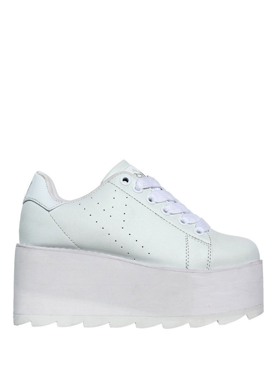 yru white platform sneakers