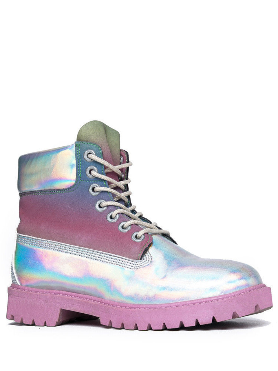 Alexander McQueen White Holographic Oversized Sneakers | Lyst