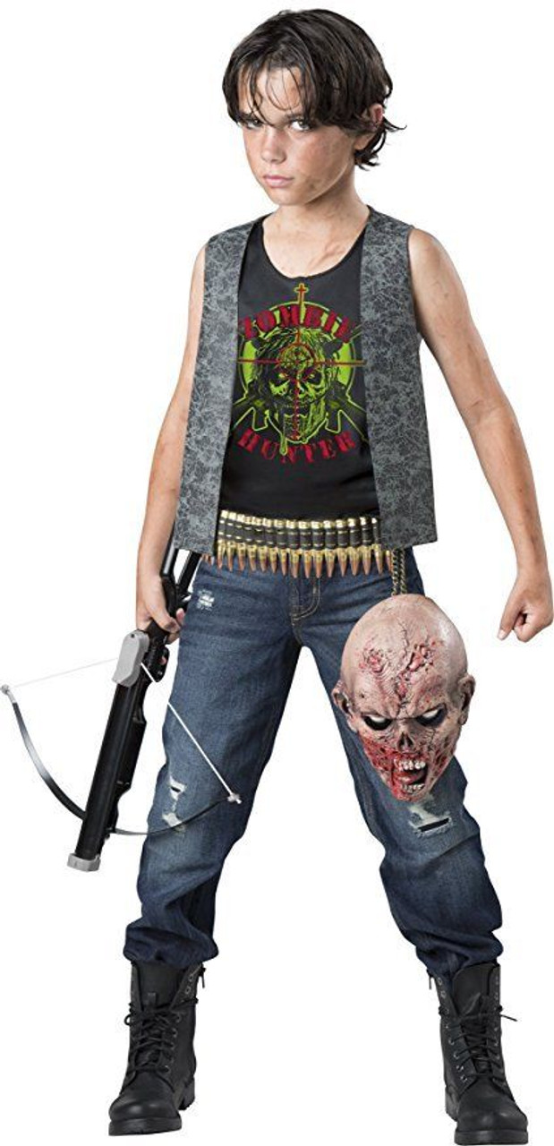 Incharacter Zombie Hunter Apocalypse Kids Child Boys Halloween