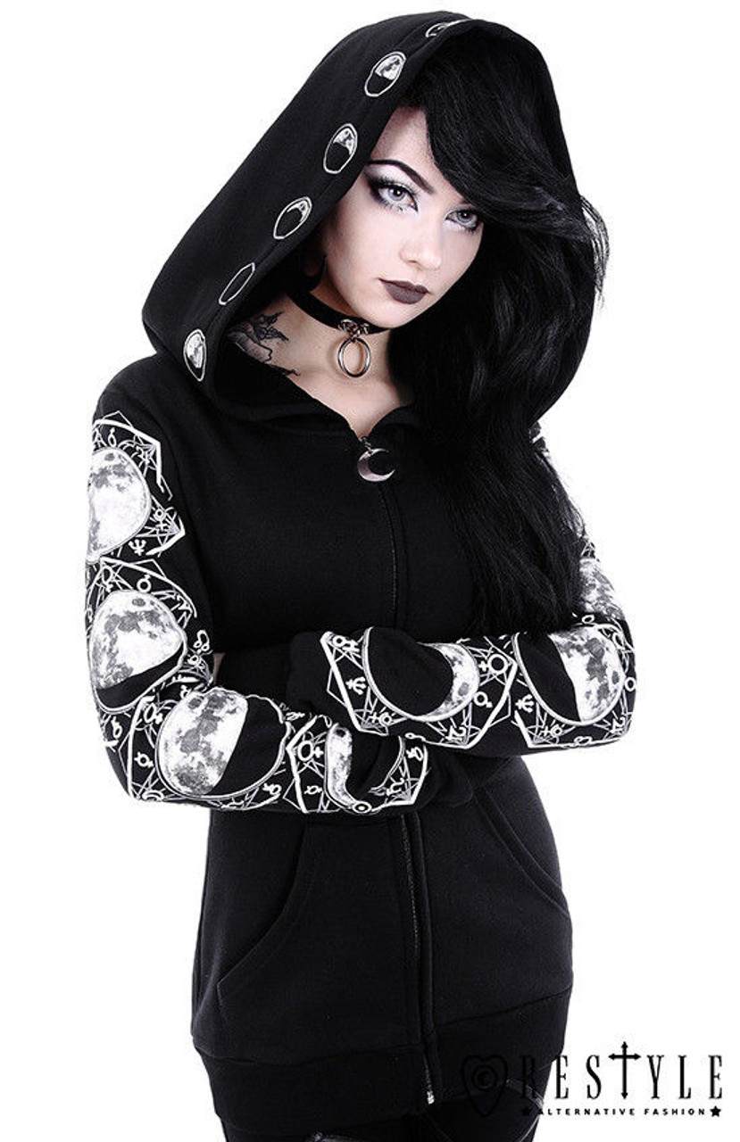 oversized goth hoodie