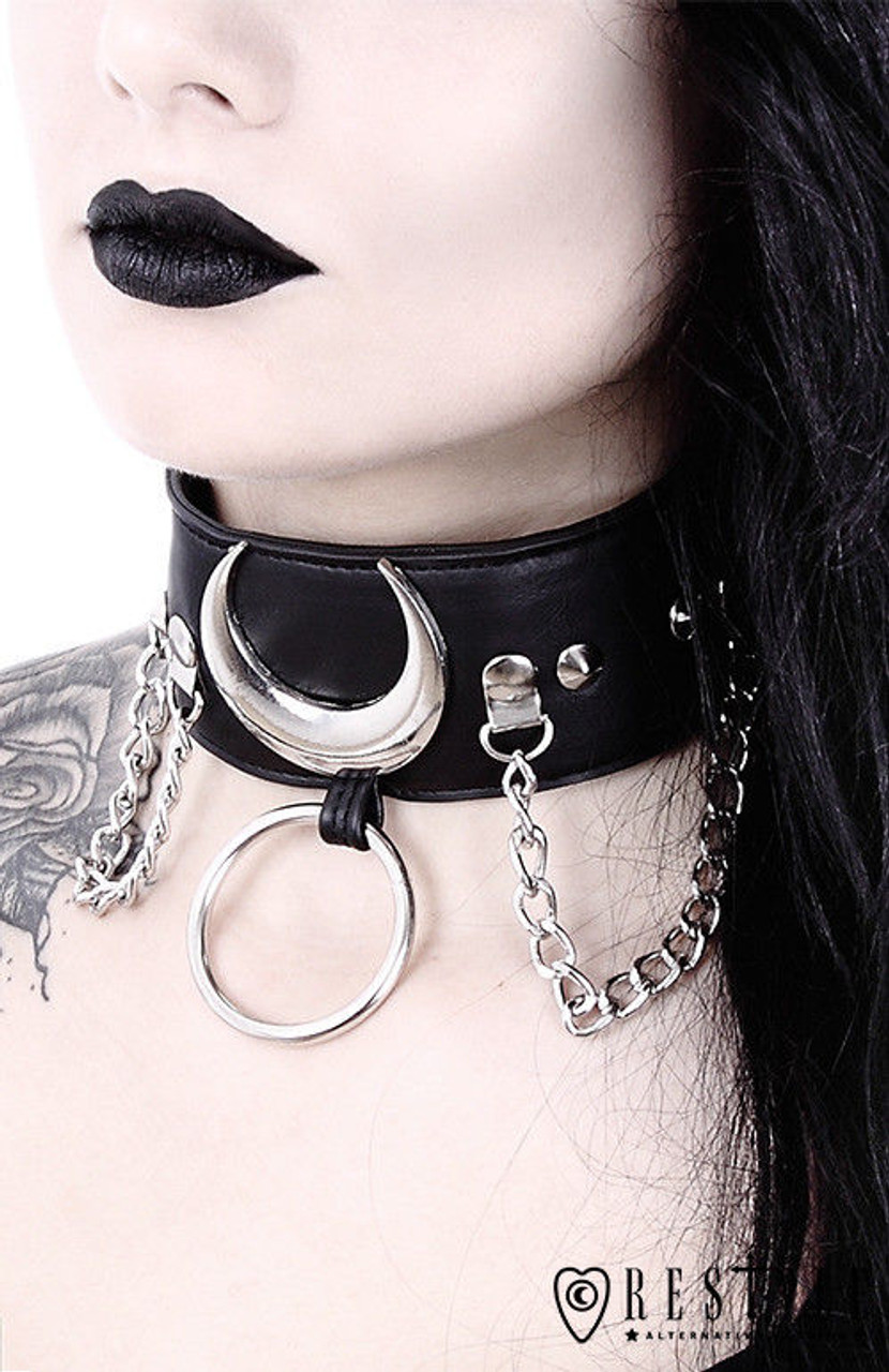 Choker Collar Lock Gothic Necklace Punk Goth Emo India | Ubuy