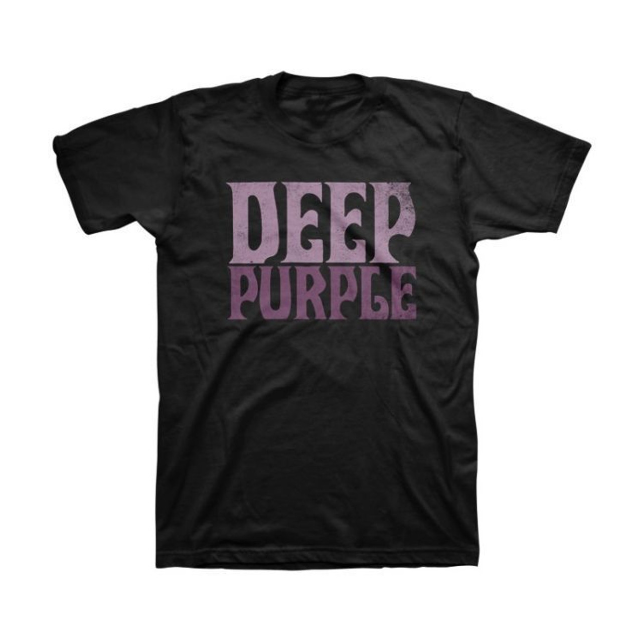 Deep Purple Vintage Heavy Metal Logo Hard Rock Band Adult Mens T