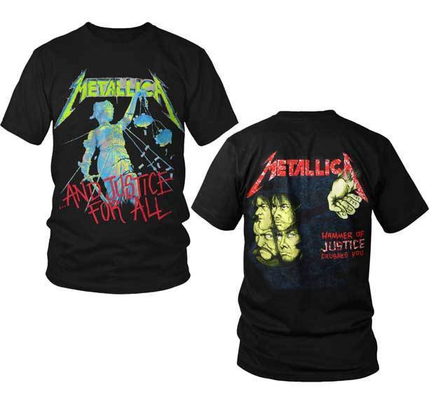 Metallica And Justice For All Heavy Metal Music Rock Band Mens