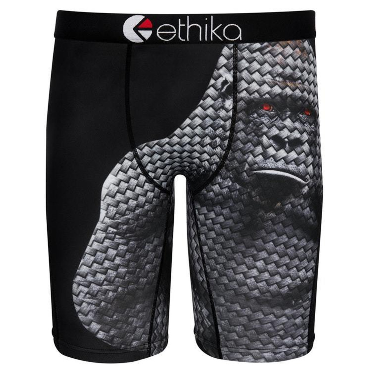 Ethika The Staple Fit Men's Ape Carbon No Rise Boxer Brief Underwear UMS658  - Fearless Apparel