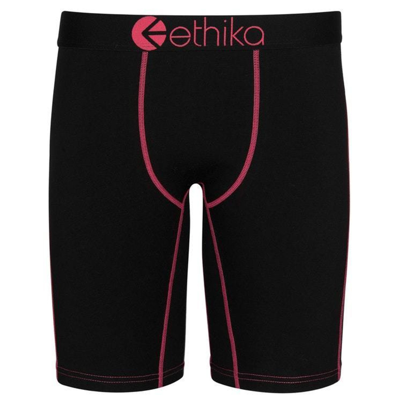 ETHIKA Wild Rose Womens Staple Boyshorts - BLACK COMBO