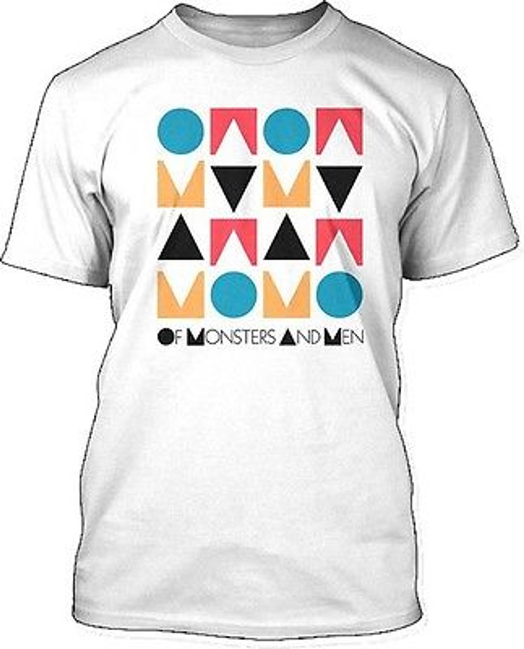 Authentic Of Monsters And Men Stacked Logo Lightweight Music White