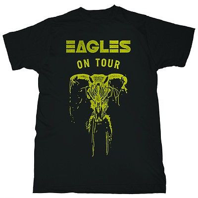 AUTHENTIC EAGLES ON TOUR SKULL CLASSIC ROCK BAND MUSIC TEE SHIRT