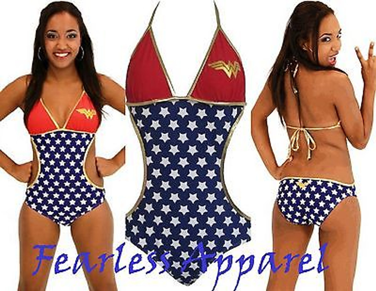 bathing suit with stars