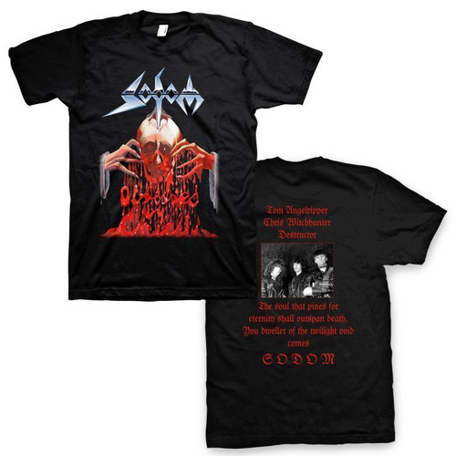 Sodom Agent Orange Album Heavy Thrash Black Metal Music Band T