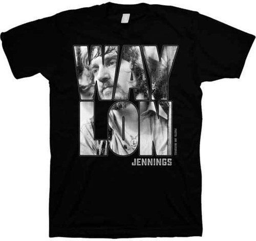 Waylon Jennings Portrait Adult Mens Country Music T Tee Shirt JMM-JNN-2072 Waylon Jennings Portrait Adult Mens Country Music T Tee Shirt JMM-JNN-2072