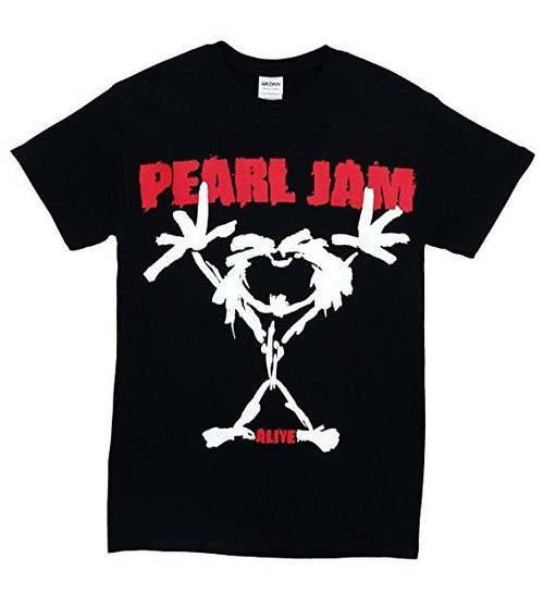 Pearl Jam Bullseye Lightning Bolt Logo Band Rock T Tee Shirt