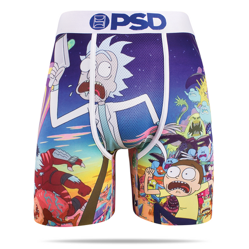 PSD Rick and Morty Mashup Adult Swim Cartoons Boxer Briefs Underwear 1182059-WHT